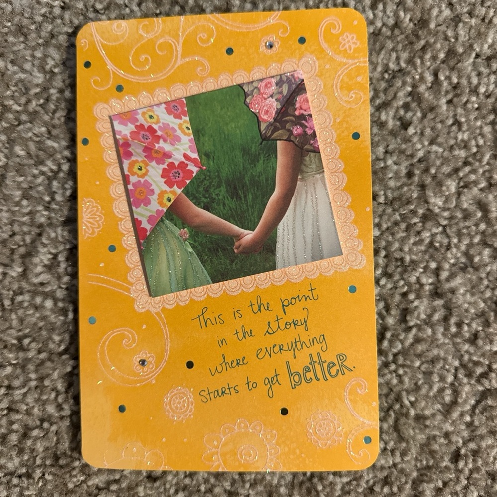 Taylor Swift rare American Greetings Card #215 with Floral Design
